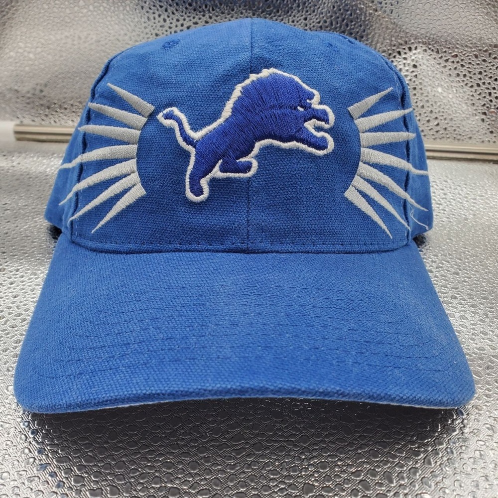 Vintage Starter Detroit Lions Hat Men OS Blue Embroidered NFL Pro Line The Right
